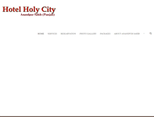 Tablet Screenshot of hotelholycity.com